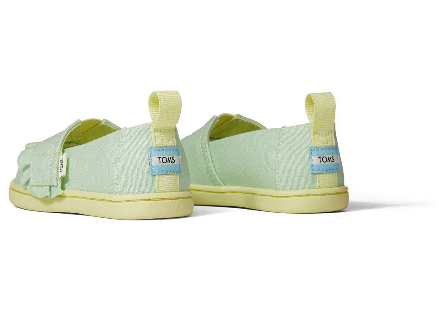 Toms Alpargata Tiny Ruffle Espadrille Mint - Kids - 45103-RBVF